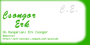 csongor erk business card